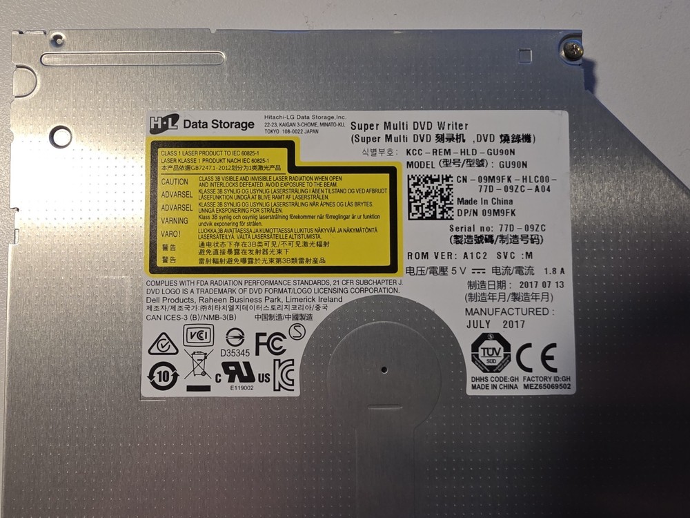 Slim CD/DVD RW Drive From SFF Dell Optiplex