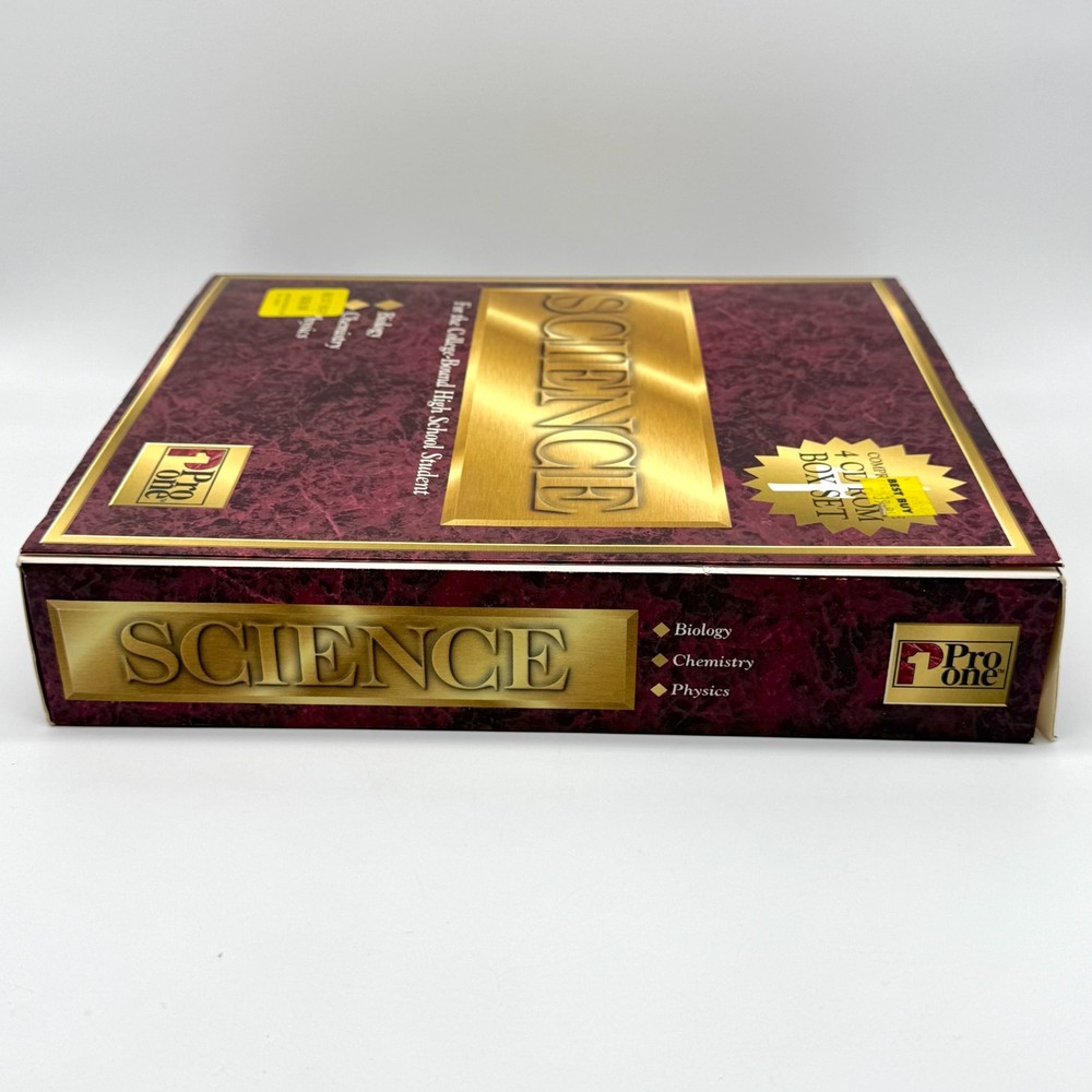 Science Pro One Big Box PC Learning Education Windows 95 3.1 3.11 Open Box New