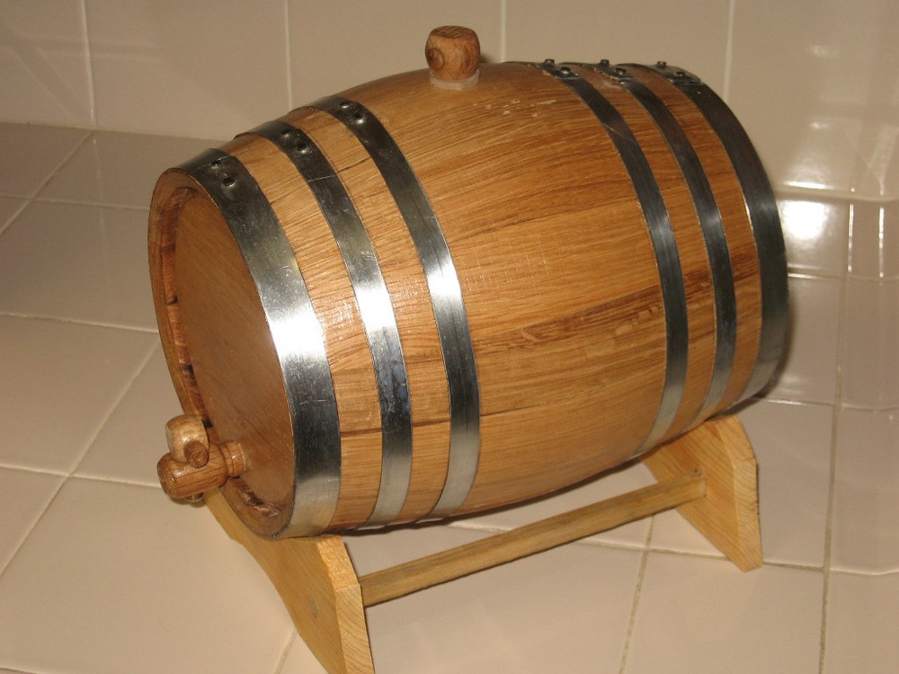 OAK BARRELS 1 LITER FOR WHISKEY OR SPIRITS