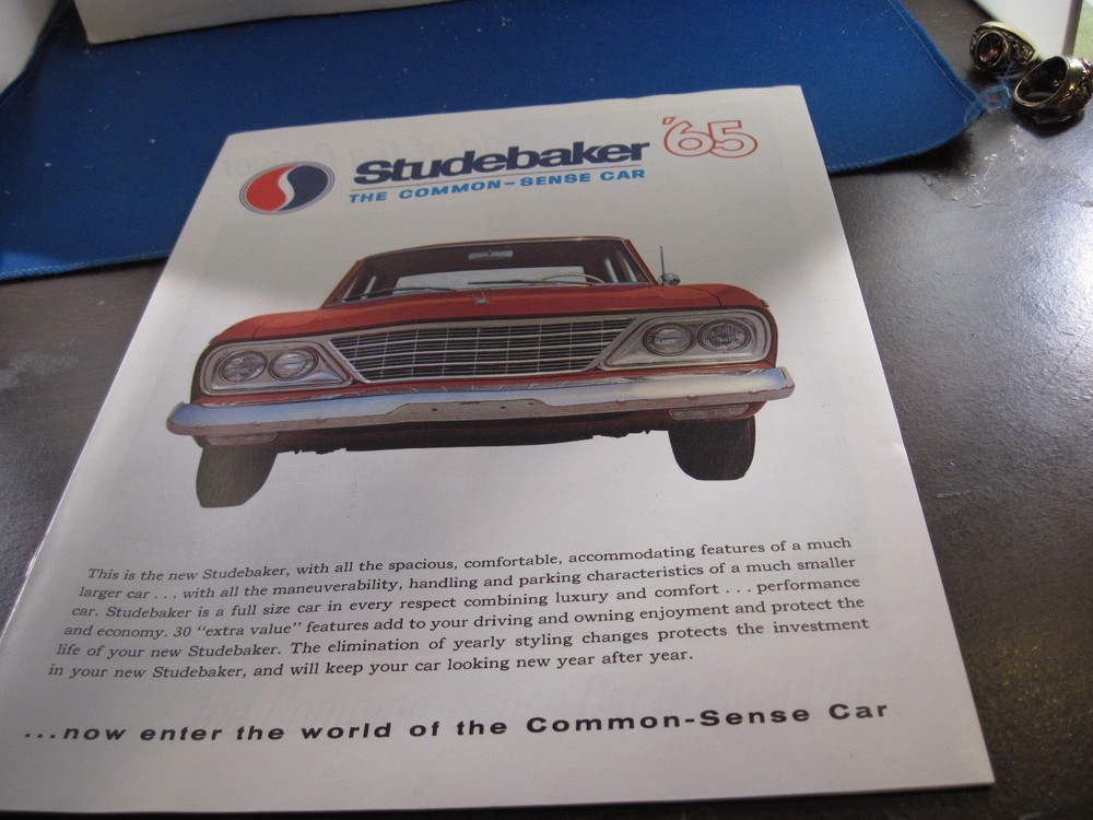 Studebaker 1965 delux catalog brochure   ***
