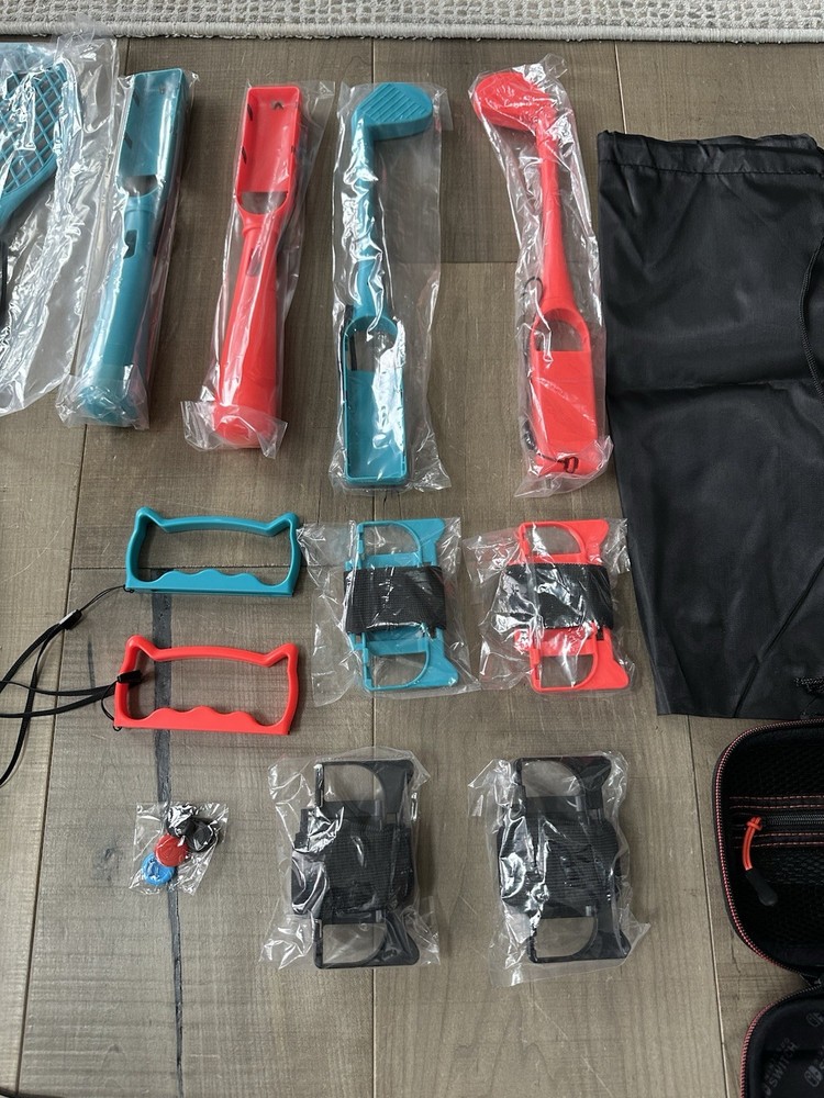 Nintendo PowerA Switch Accessory Bundle Controller Grip, Attachments, Carry Case