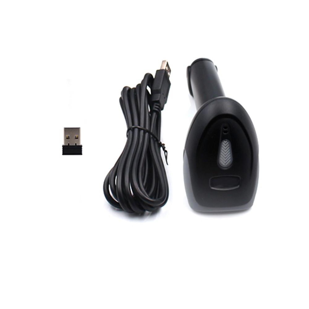 2.4Ghz Wireless Barcode Scanner Cordless 1D 2D Laser Barcode Reader USB Handheld