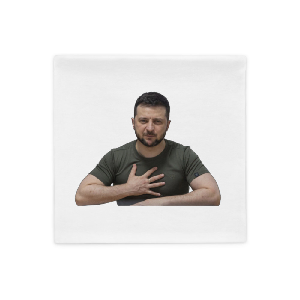 Pillow Case Volodymyr Zelenskyy Ukraine President наволочка Володимир Зеленський