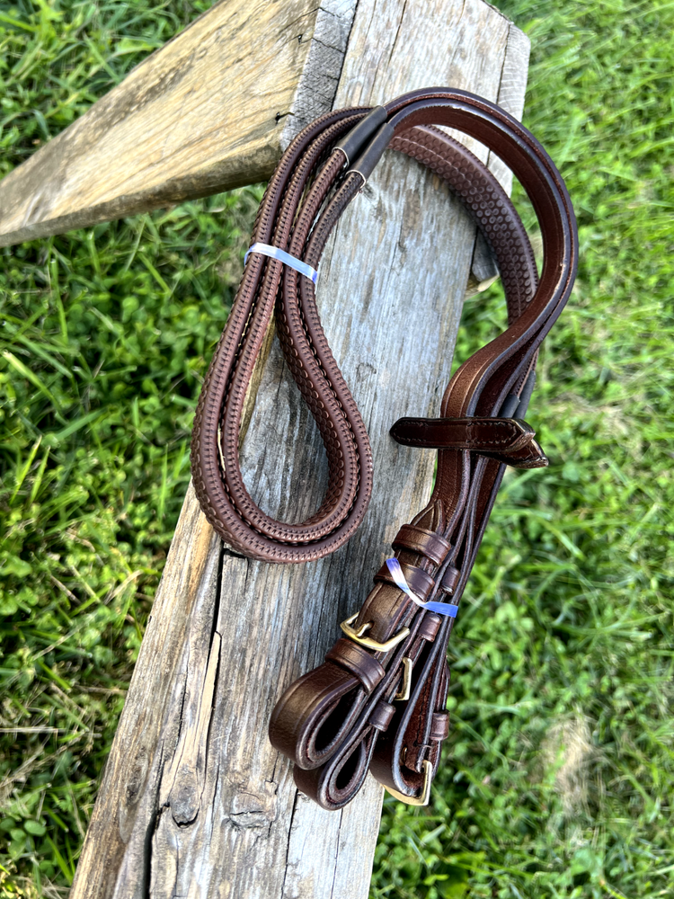 Leaders Heavy Duty True Draft Size Halter Bridle with Solid Brass Hardware