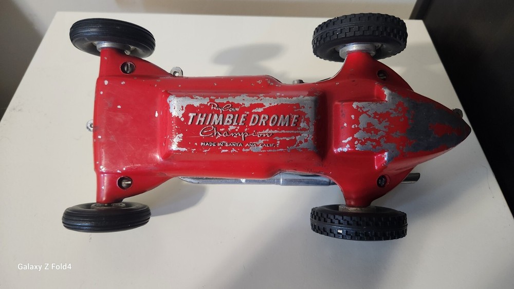 Roy Cox Thimble Drome Champion 1940-50’s Good Compression Tether Racing Car