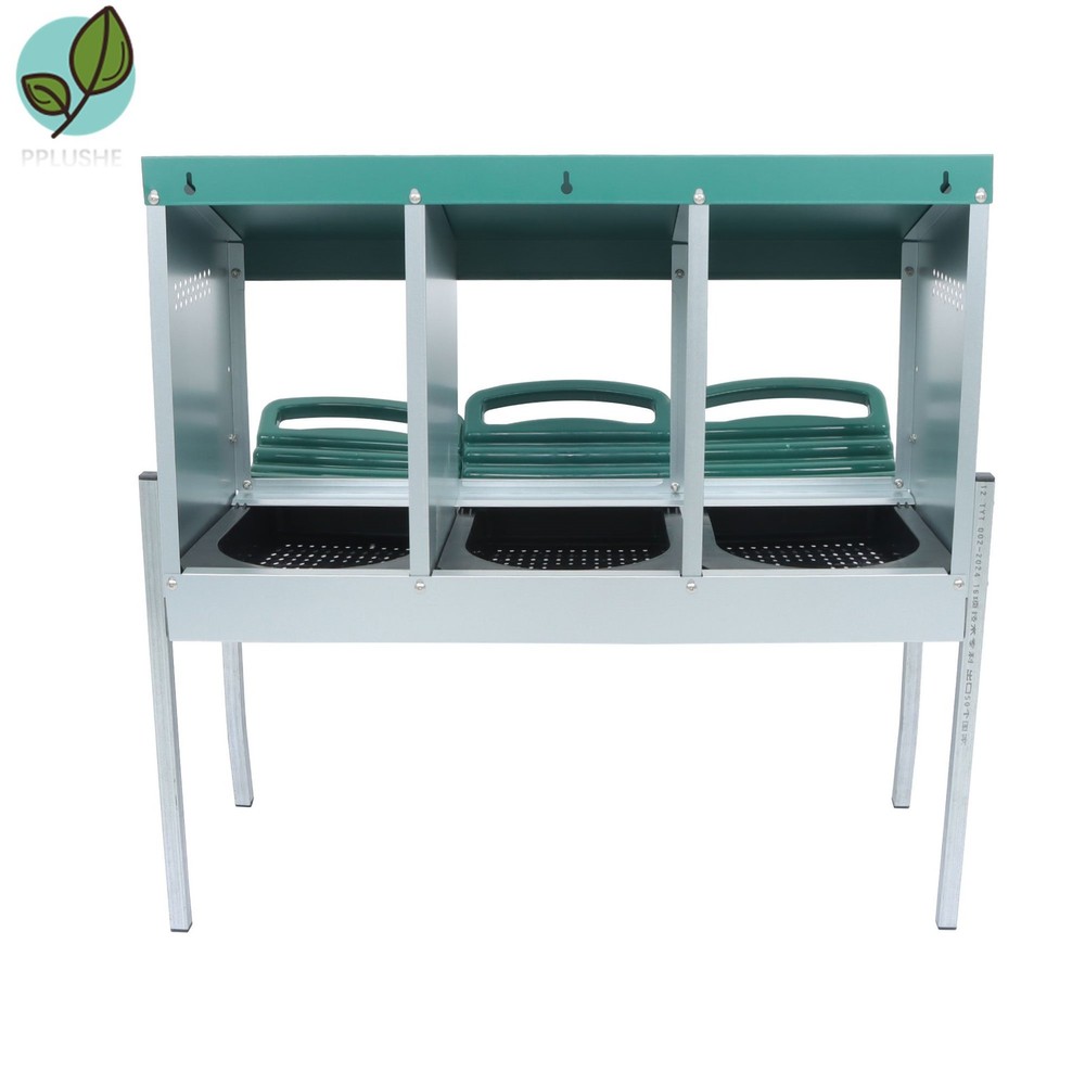 Better Environment 3 Holes Nesting Box Chicken Nesting Box With Metal Legs