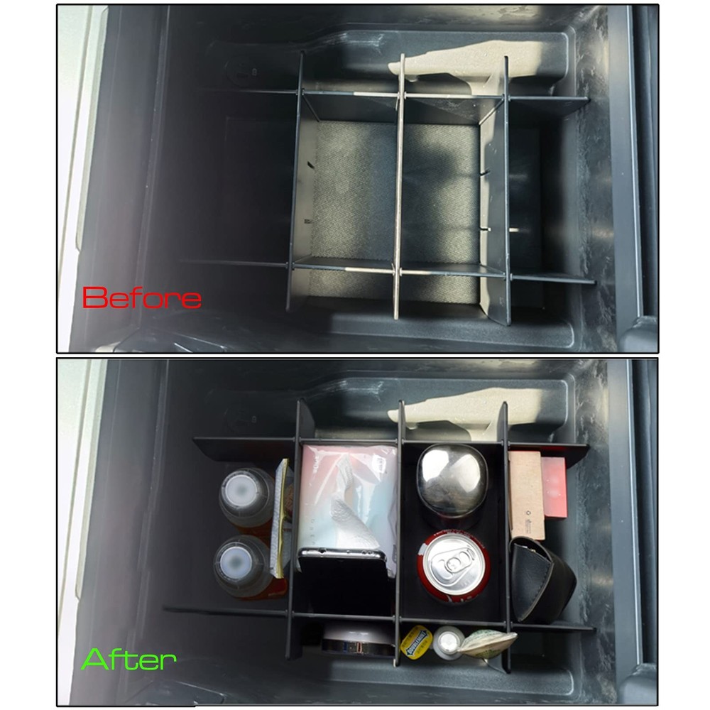 SENSHINE Center Console Organizer Divider, Black