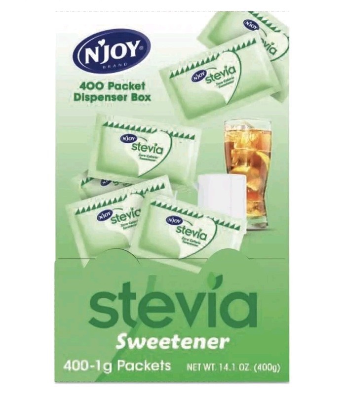 N'Joy Stevia Artificial Sweeteners Packet, 400/Box