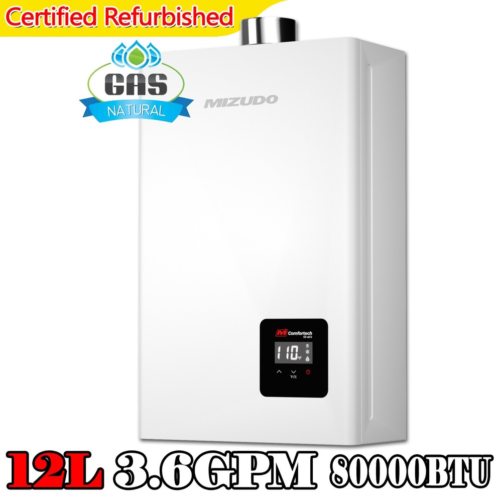 【90% NEW】3.6 GPM 80,000 BTU Tankless Water Heater Natural Gas Indoor Instant