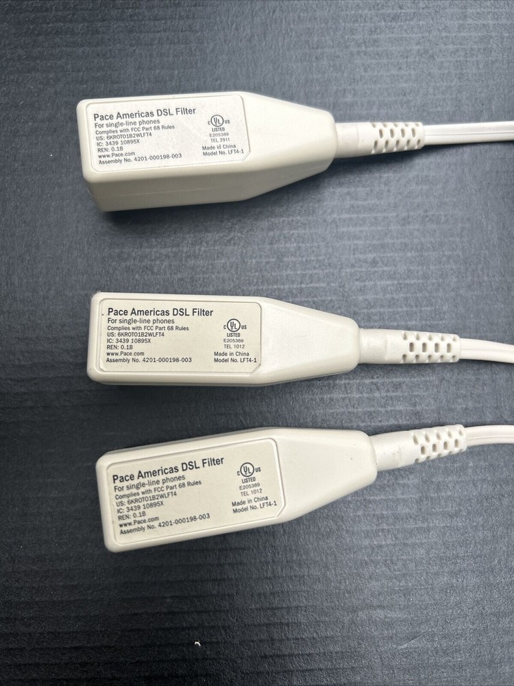 Pace,2 Wire Lft4-1 DSL FILTER TELEPHONE,PC LINE FILTER PHONE INTERNET