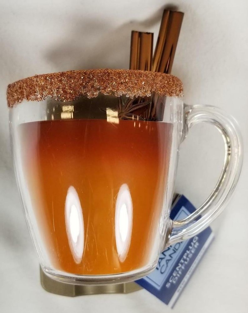 Yankee Candle Scent Plug Base MULLED CIDER Cinnamon Sticks Electric Diffuser