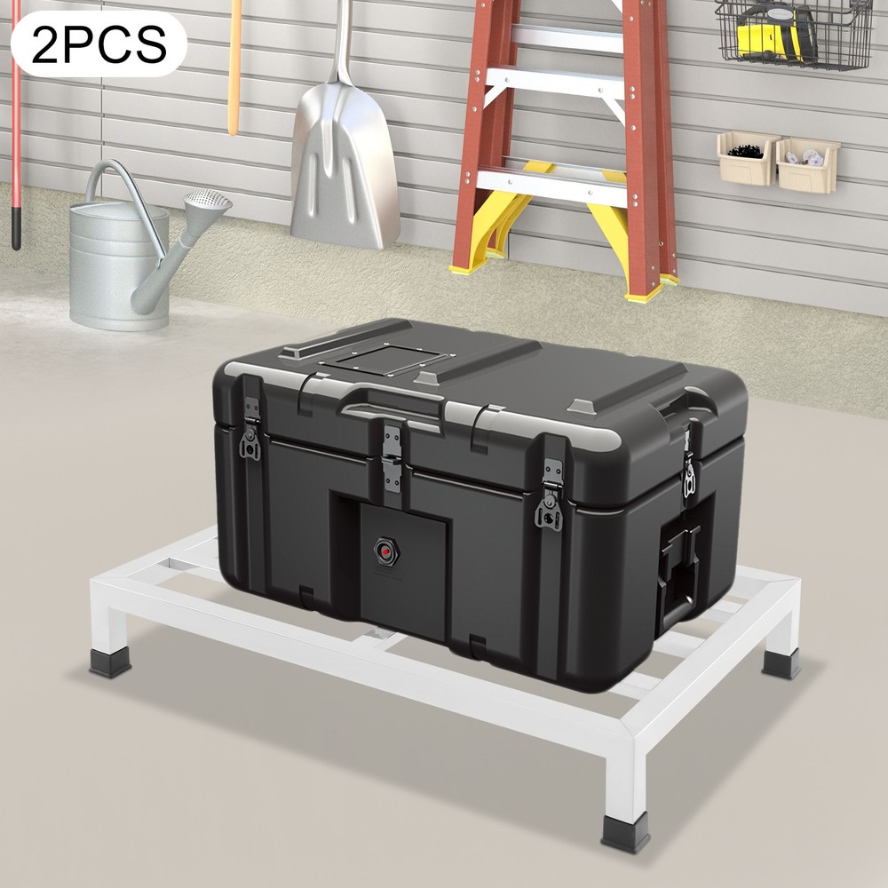 2 Pack Stainless Steel Dunnage Racks - Heavy-Duty Storage Solution