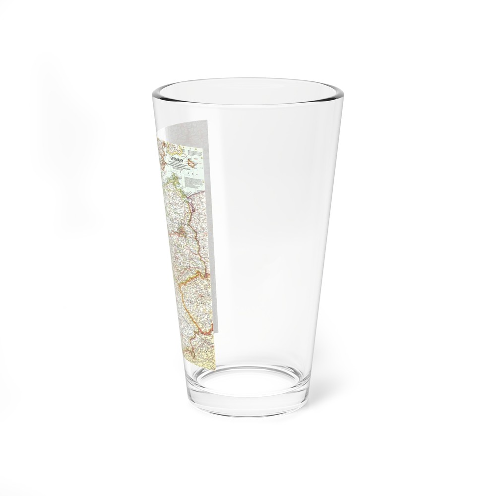 Germany (1959) (Map) Pint Glass 16oz
