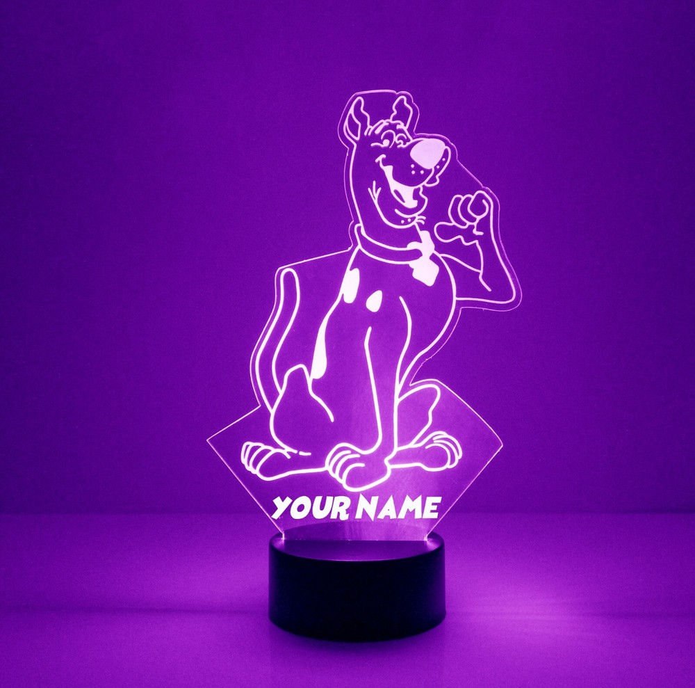 Scooby Doo FREE LED Night Light Lamp with Remote Control Light