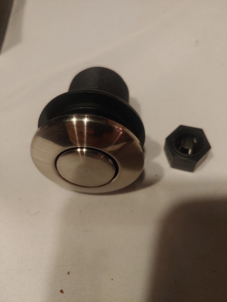 Mirabelle Sinktop Air Switch Button, Polished Chrome MIRASBCP