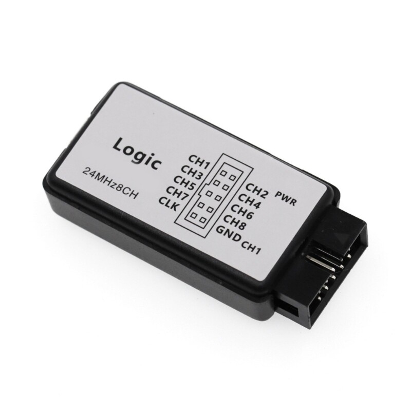 USB Logics Analyzers Device UART IIC SPI Debug 24MHz Sampling Rate 8 Channel