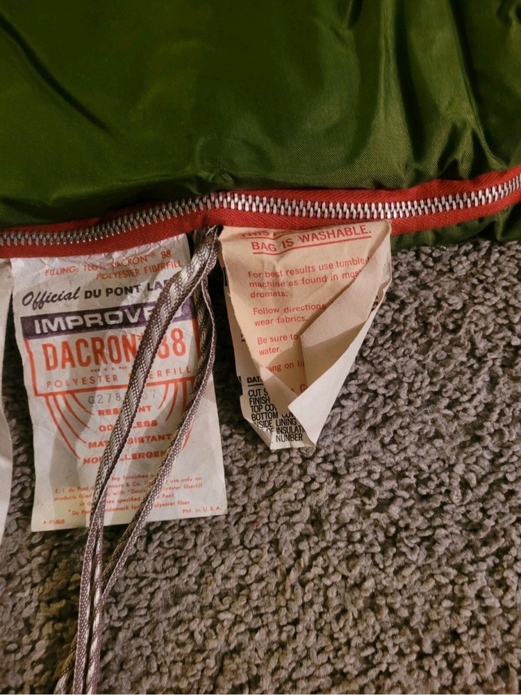 Vintage Green / Red With Ducks Woods Master Sleeping Bag