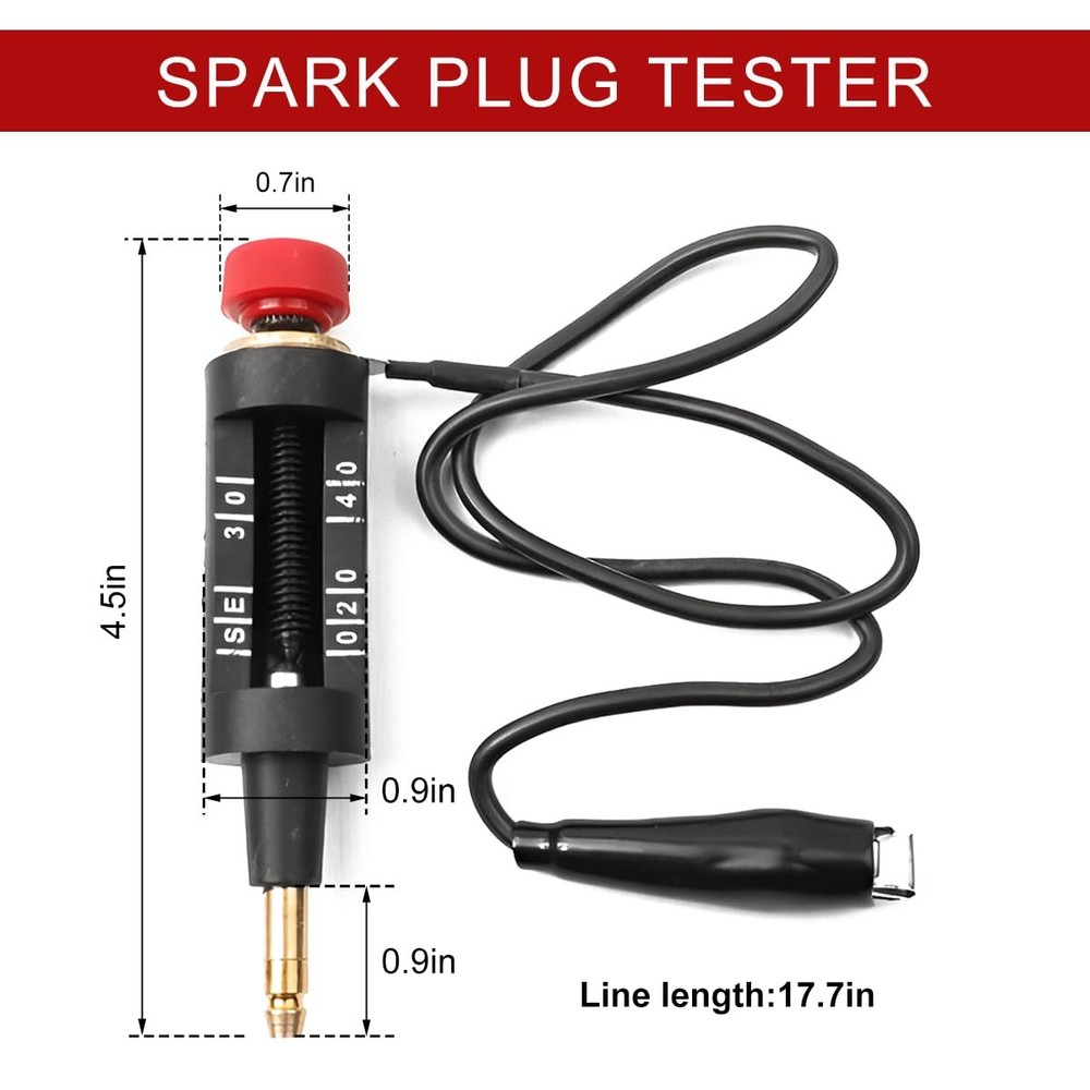 ZNDAW Spark Plug Tester, Adjustable Engine Ignition System Diagnostic Test...