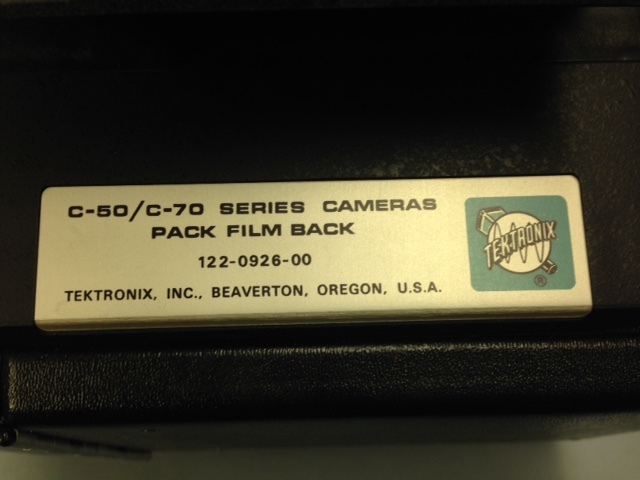 Tektronix C-53 Oscilloscope Camera with Pack Film Back
