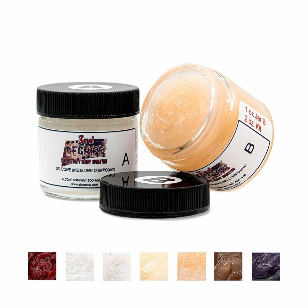 3rd Degree Silicone Modeling Compound for SFX, 2oz, Various Colors Available