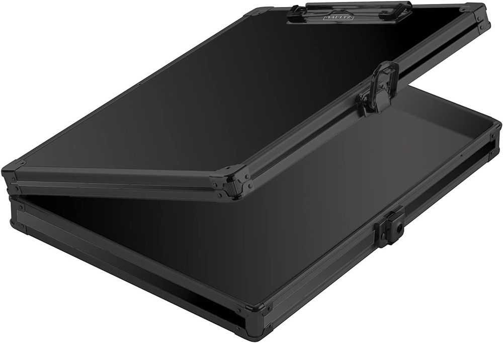 Tactical Black Locking Storage Clipboard – Secure & Stylish Document Organizer