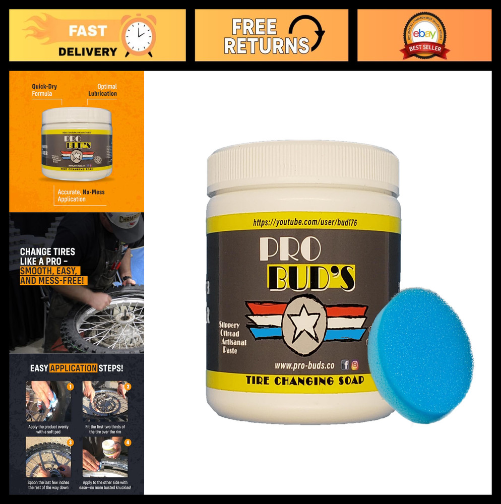 Tire Changing Paste - Lubrication for Easy Tire Mounting & Quick Changes - 8 oz.