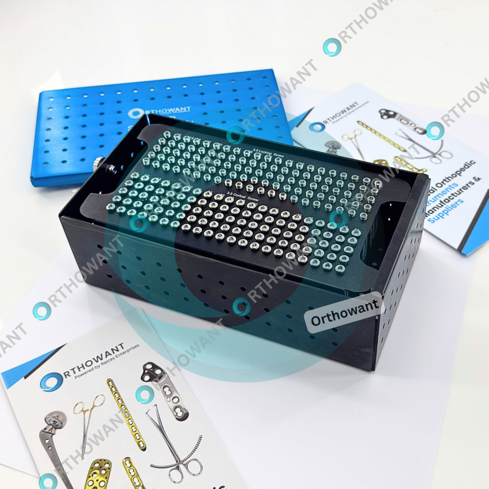 3.5mm Self-Tapping Cortical & Locking Bone Screws Kit with Sterile Screw Box