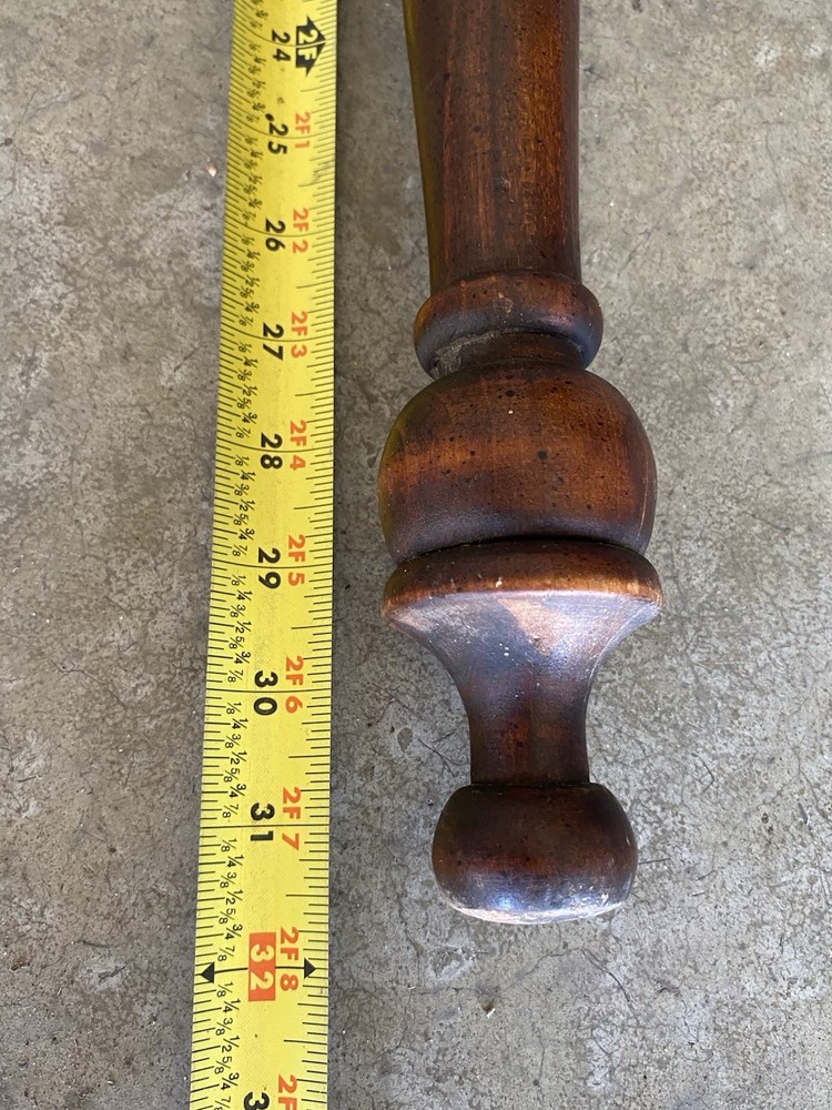 Set of four Antique turned solid Maple legs recovered from an ancient table