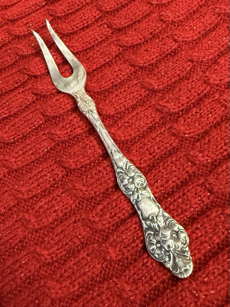TH.Marthinsen Wild Rose Pattern Small Appetizer Fork