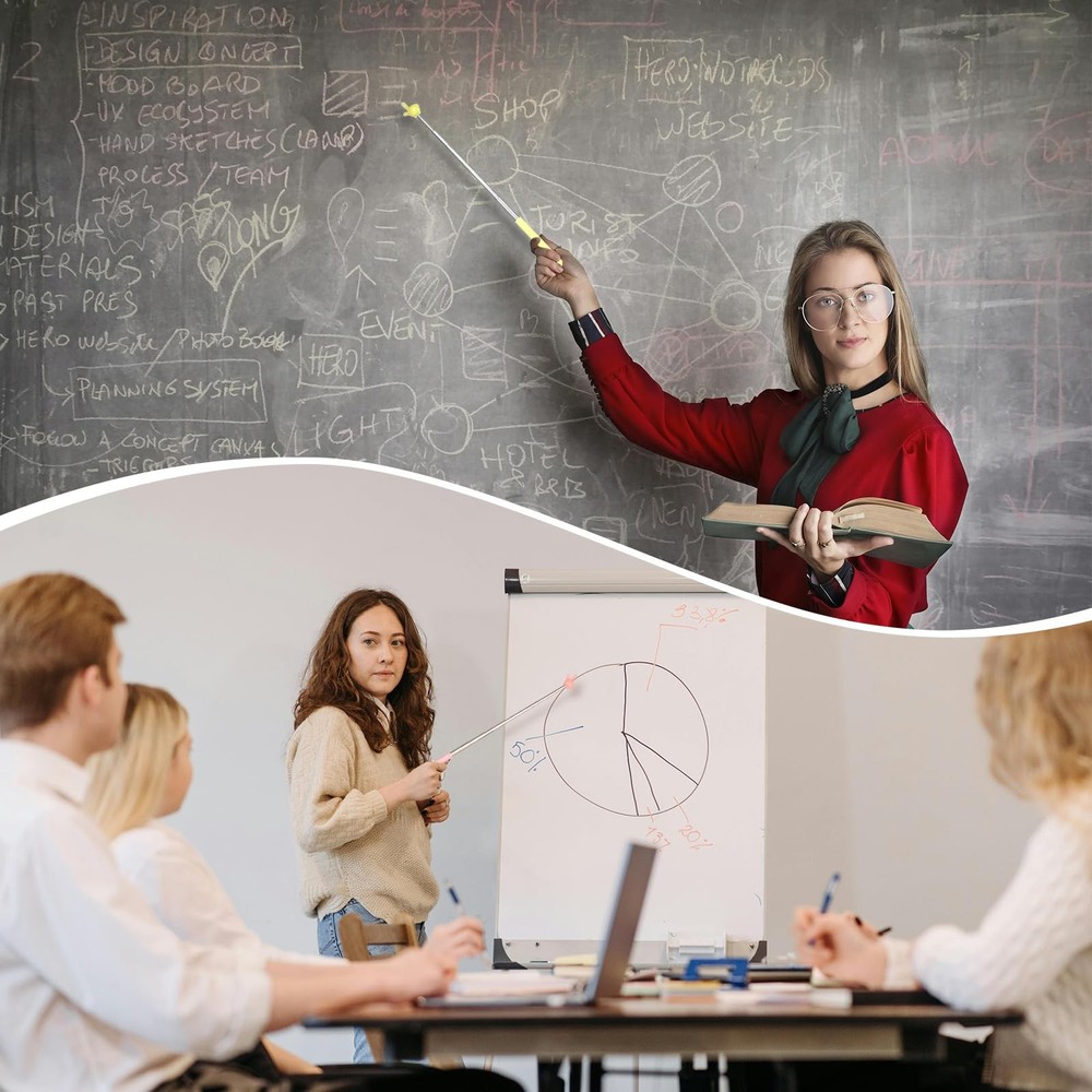 5 Pcs Telescopic Teacher Pointer Extendable Finger Pointer Stick For Classroom