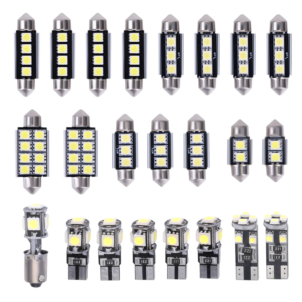 23x LED Car Interior Inside Light Dome Trunk Map License Plate Lamp Canbus Bulbs