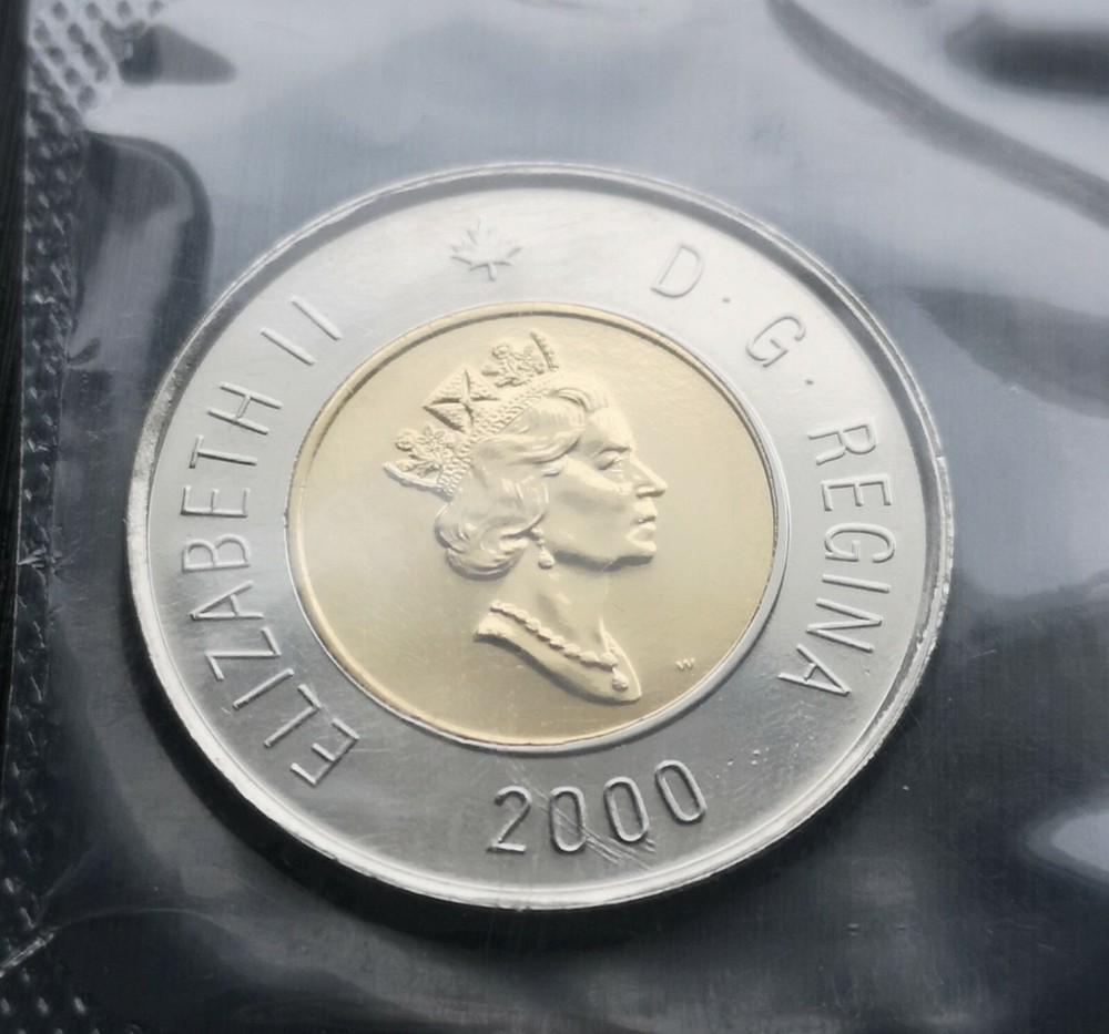 ***  CANADA  TOONIE  2000 W  ***  PROOF  LIKE  ***  SEALED  COIN  ***