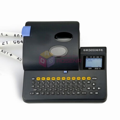 S650 Cable PVC Tube Printer Wire Marker Marking Electronic Lettering Machine