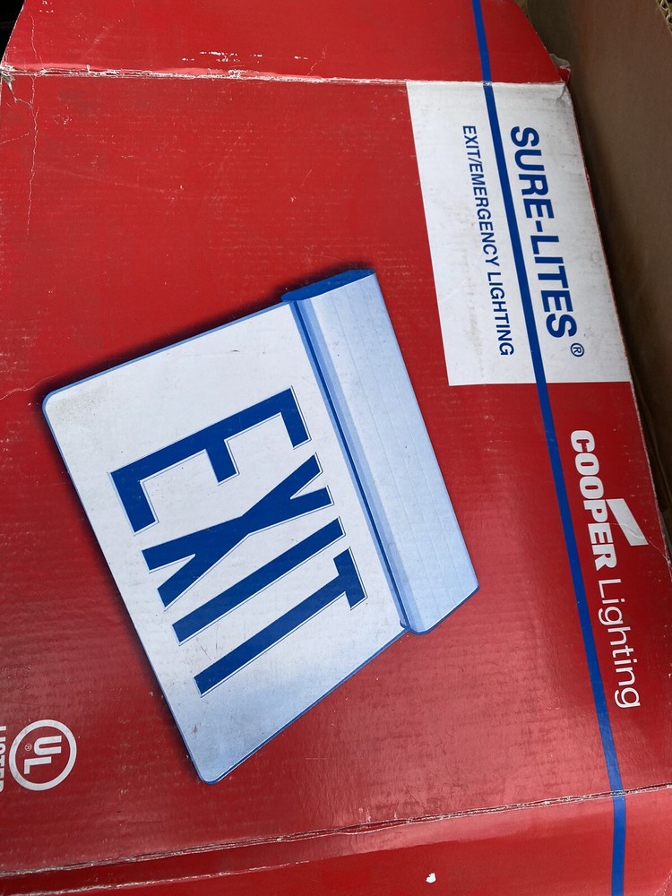 (TOA) Cooper Light Sure-Lites Exit Lens Clear Background