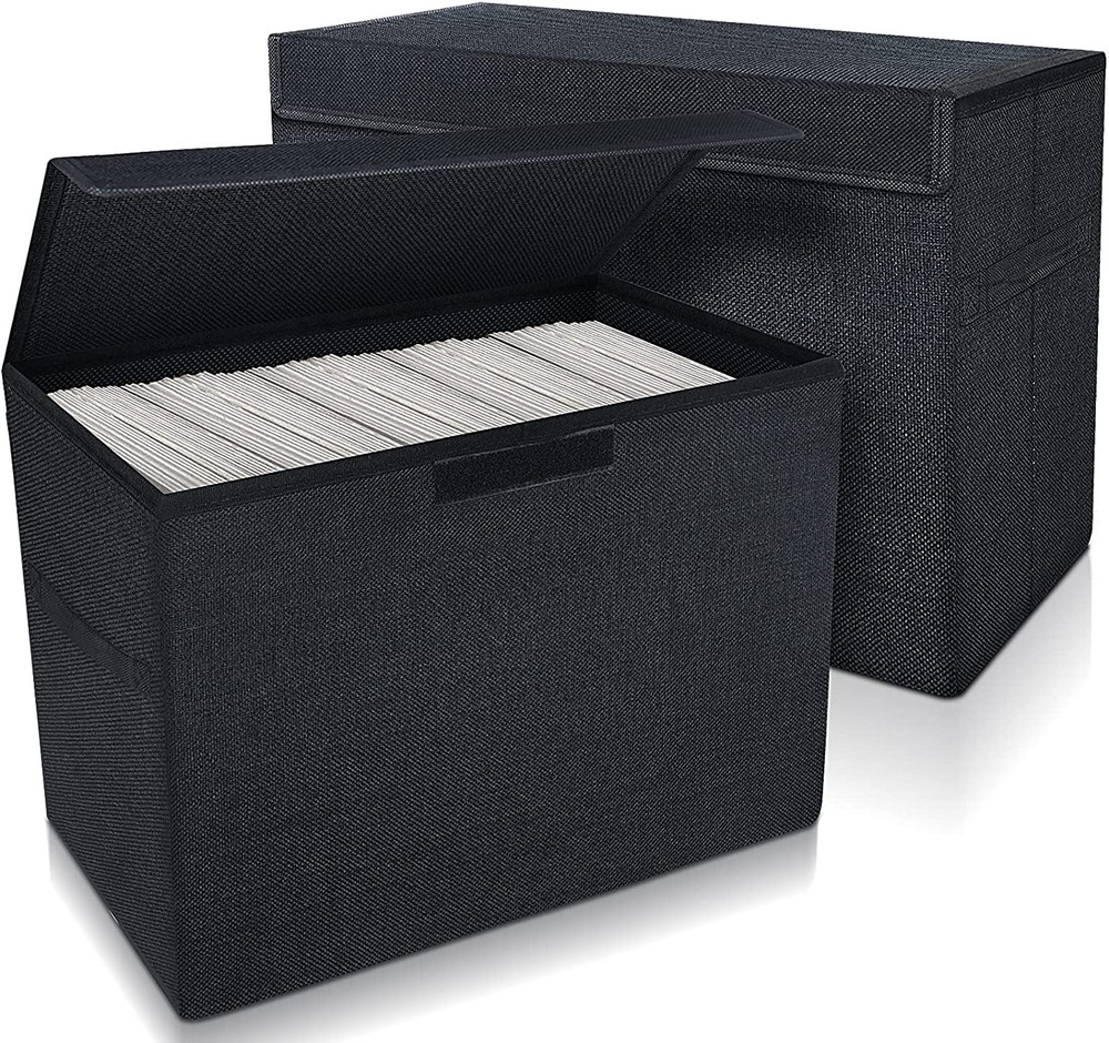 Leffis 2 Pack Collapsible Comic Book Storage Box 15.5" X 7.5" X 11.3", Moldproof