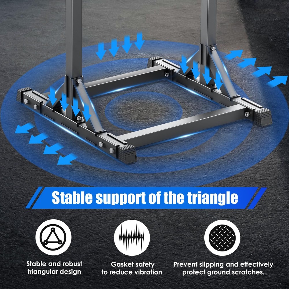 Pull Up Station,Affluent Power Tower Adjustable Pull Up Bar Free Standing, Pu...