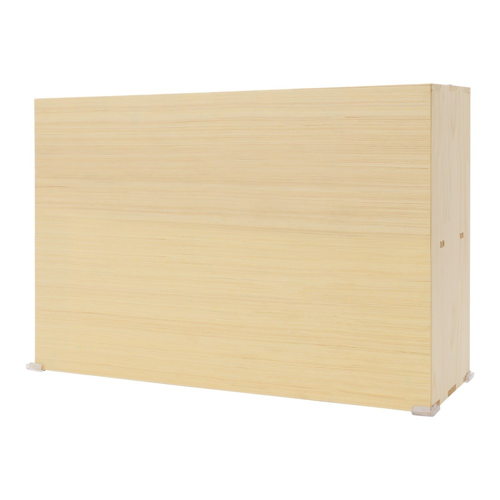 6 Cube Storage Organizer Solid Wooden Bookcase Display 2 Tier Shelving Bookshelf