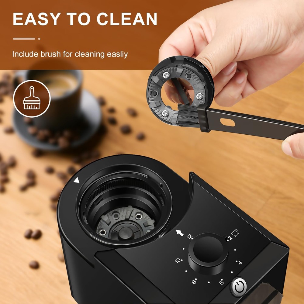 Burr Coffee Grinder,Adjustable coffee grinder with 28 Precise Grind Setting f...