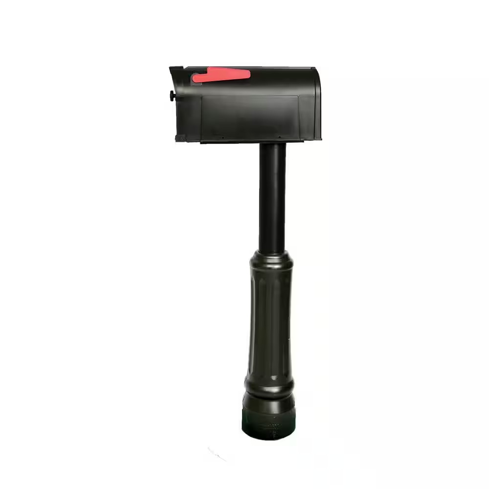 Madison Mailbox and Post Kit, Black
