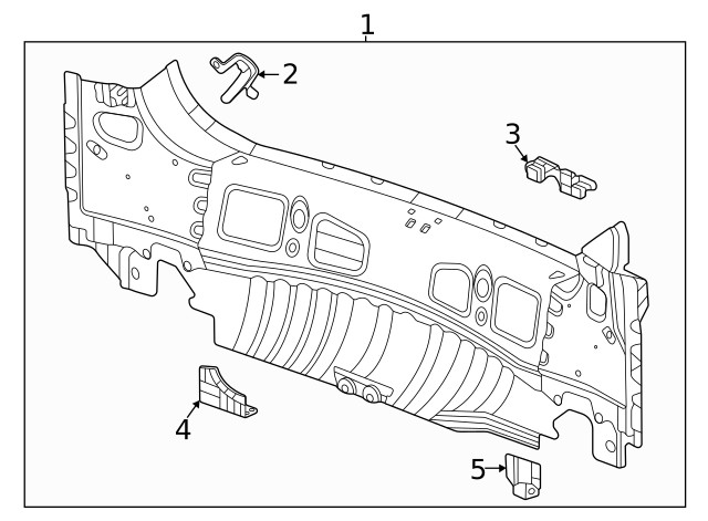Genuine GM Bumper Bracket 42588919