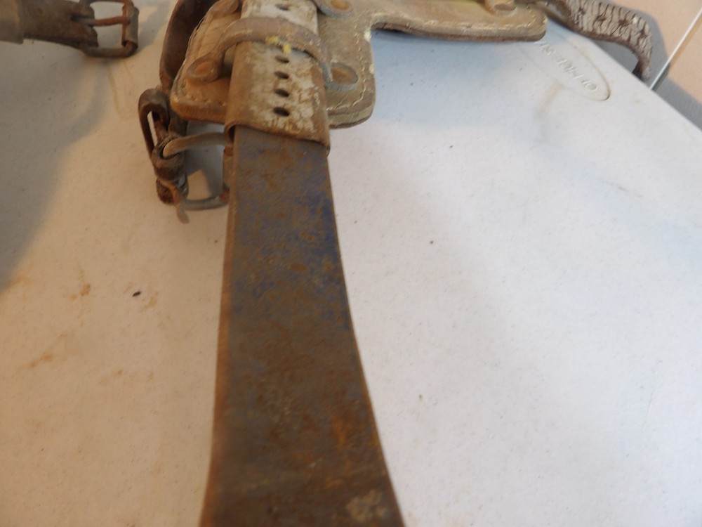 Tree Climbing Spikes ( leather in bad condition )