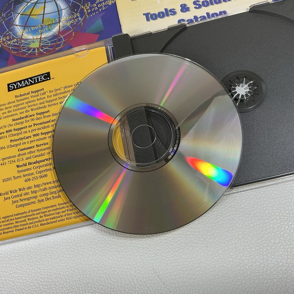 Visual Cafe 2.5 Professional Development + Manual PC CD create Java Windows 95