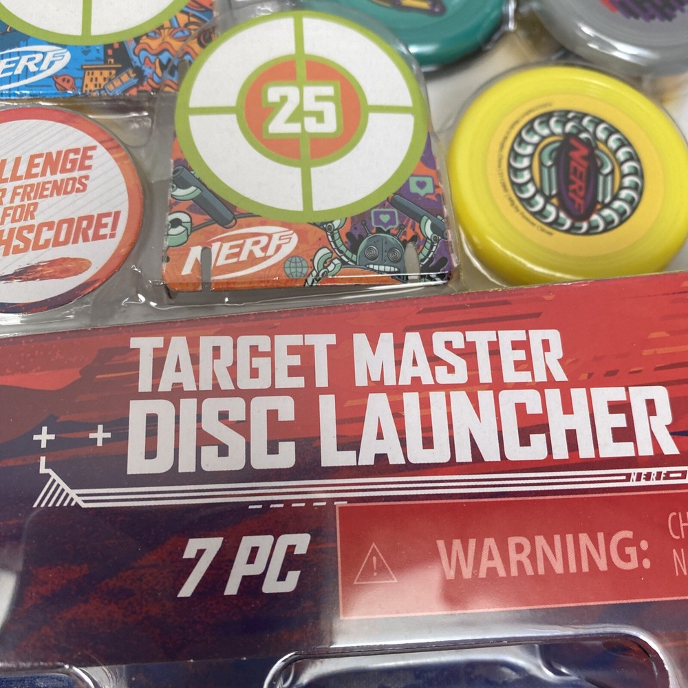 Target Master Nerf Disc Launcher With 3 Discs NEW With Targets 🎄🎄🎄
