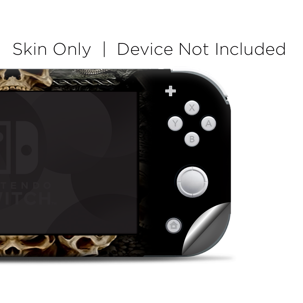 Skins Decals wrap for Nintendo Switch Lite - Wicked Skulls Tattooed