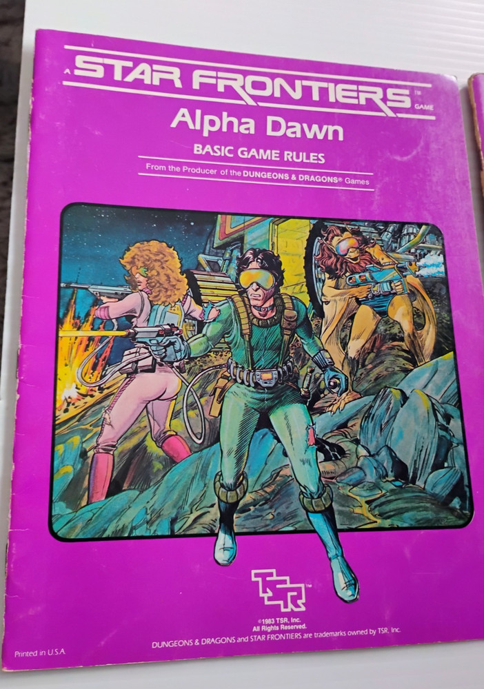 TSR STAR FRONTIERS ALPHA DAWN BASIC GAME RULES & ALPHA DAWN EXPANDED GAME RULES