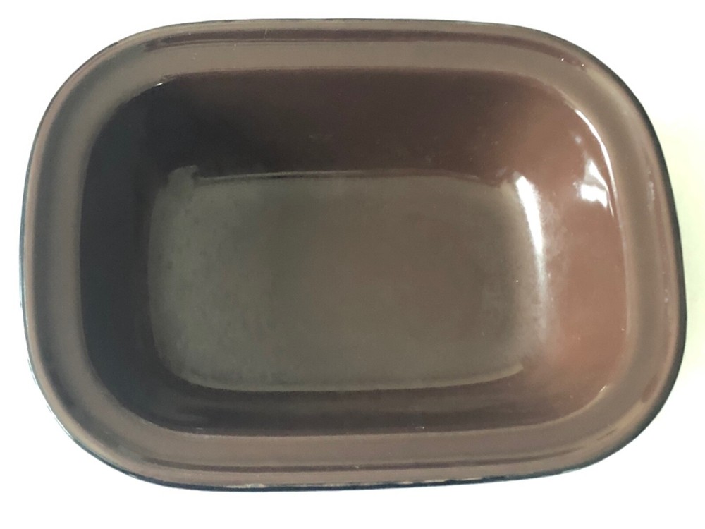 Vintage Set of 3 Rectangular Enamel, Nesting Bowl, Dish, Orange, Brown, Yellow