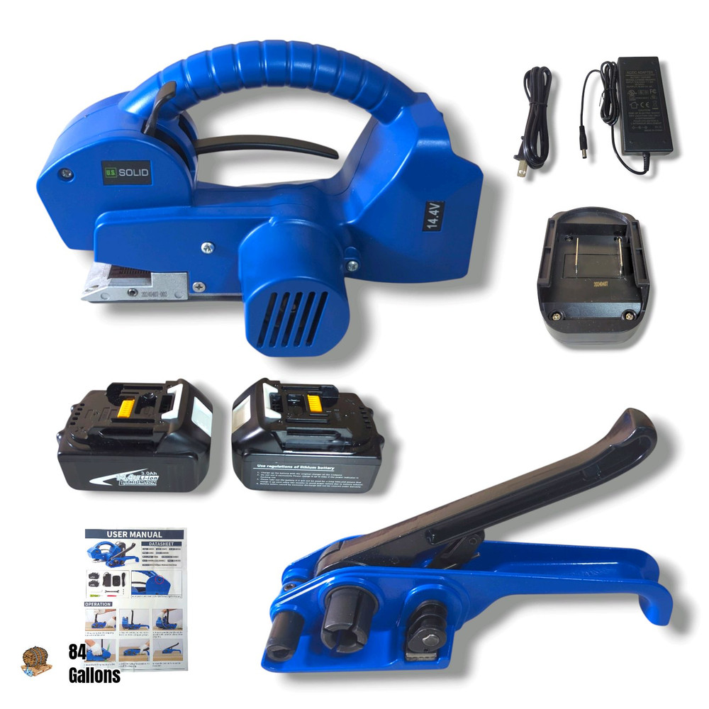 U.S. SOLID Semi-Automatic Strapping Machine Tools for 1/2-3/4 in PP PET Straps