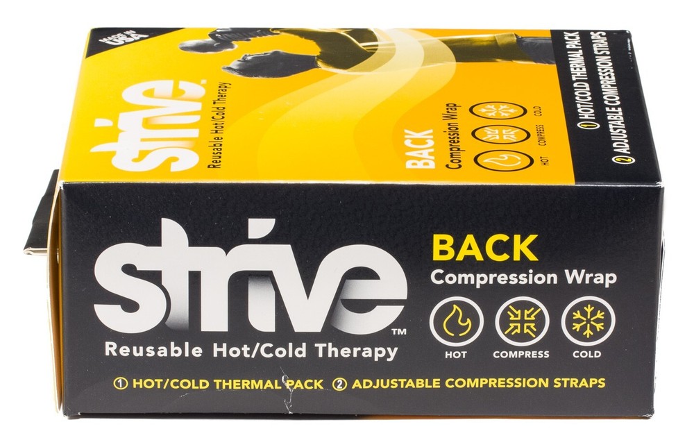 Strive Hot Cold Back Compression Wrap Pain Support Therapy Lumbar Support Brace