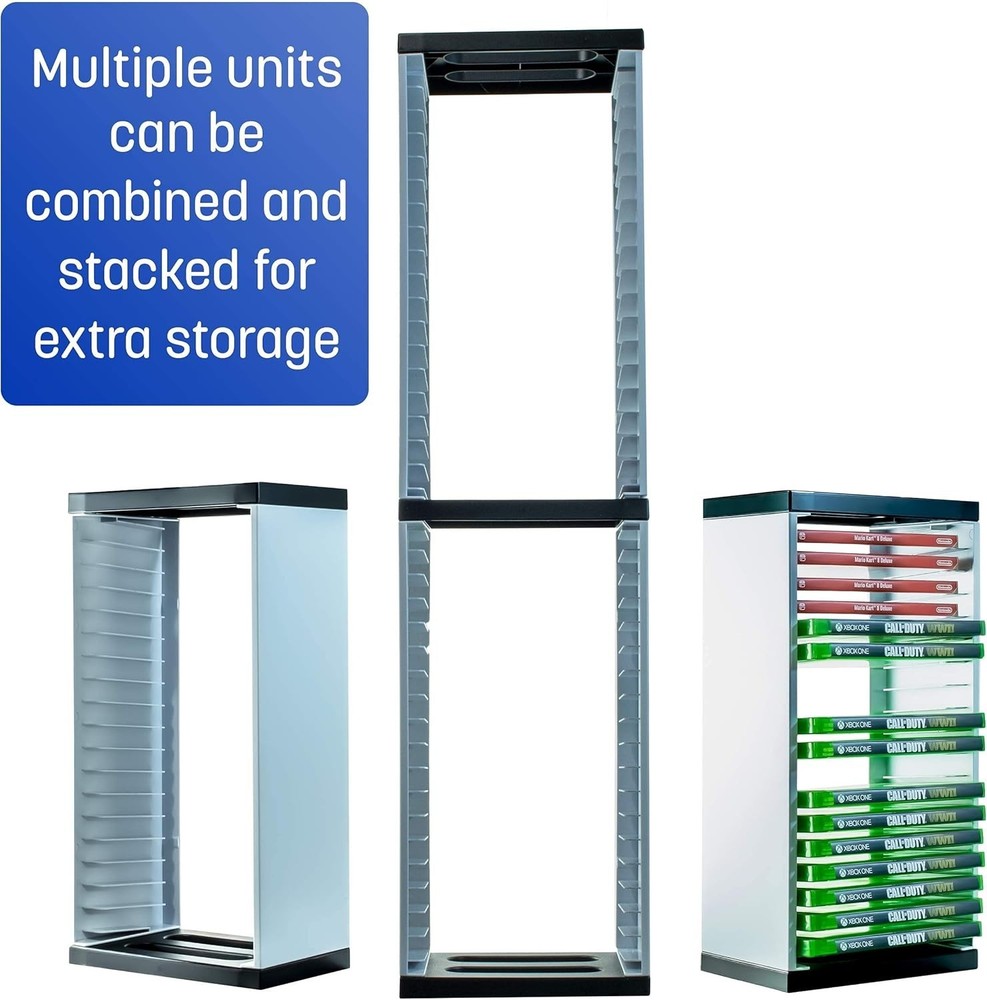 Universal Game Storage Tower for PS5 Xbox - Holds 36 Discs