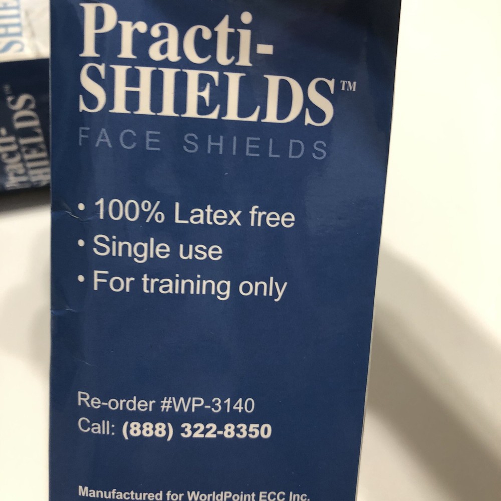 World Point 69 Practi-Shields CPR Training Shields Facial Mask WP-3140
